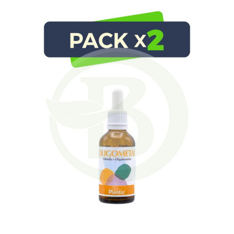 Pack 2x Oligometal Chlorella + Oligoelementos Plantis 50 Ml Artesania Agricola