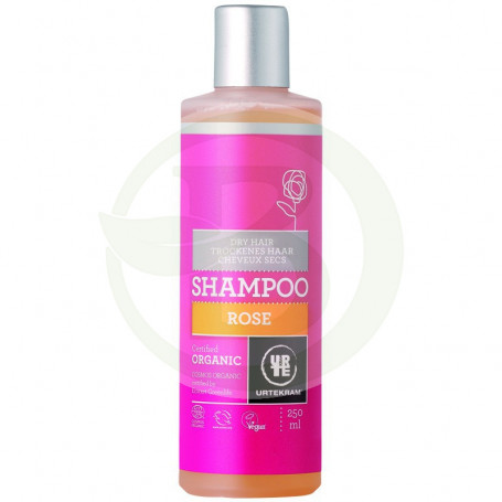 Shampoo alle Rose Capelli Secchi 500Ml. Urtekram