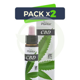 Pack 2x Cbd 5% Gotas 500Mg 10 Ml Plantis