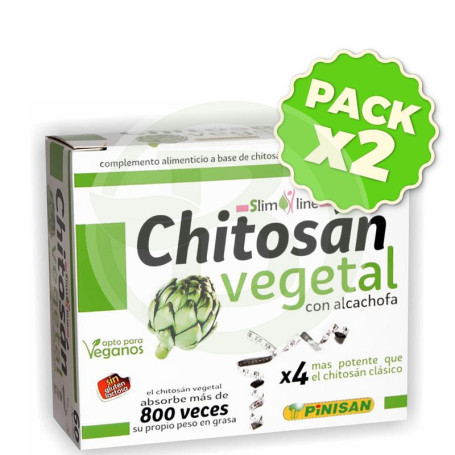 Pack 2x Siluplan Chitosan Vegetal Con Alcachofa Pinisan