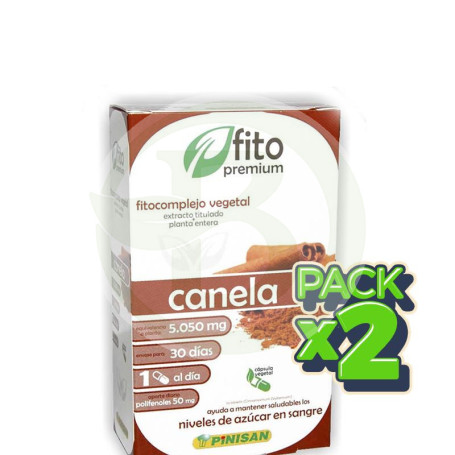 Pack 2x Fito Premium Canela 30 Cápsulas Pinisan