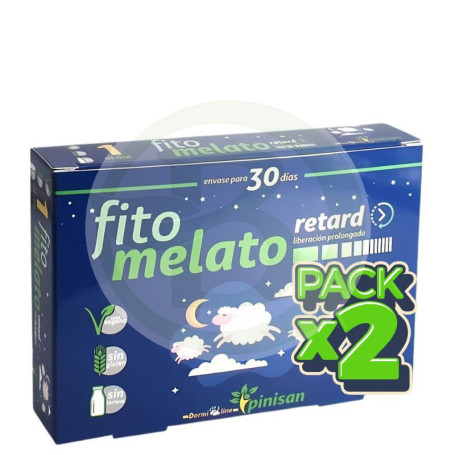 Pack 2x Fitomelato Retard 1,9Mg. 30 Cápsulas Pinisan