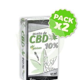 Pack 2x Aceite De Cbd 10% 10Ml. Pinisan