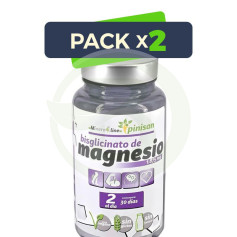 Pack 2x Bisglicinato Di Magnesio 60 Compresse Pinisan