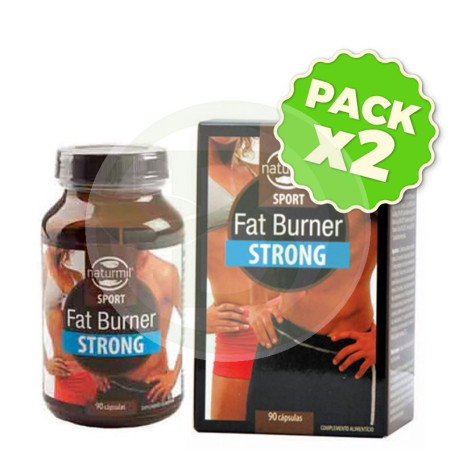 Pack 2x Fat Burner Strong 90 Cápsulas Naturmil Sport