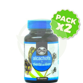 Pack 2x Alcachofa + Diente de León 60 Comprimidos Naturmil