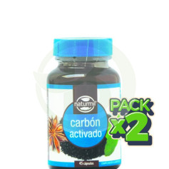 Pack 2x Carbone Attivo Composto 45 Capsule Naturmil