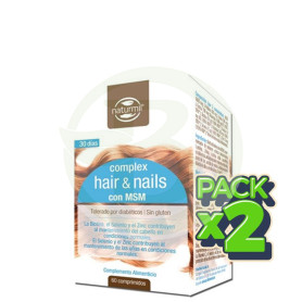 Pack 2x Hair & Nails Complex 60 Comprimidos Naturmil