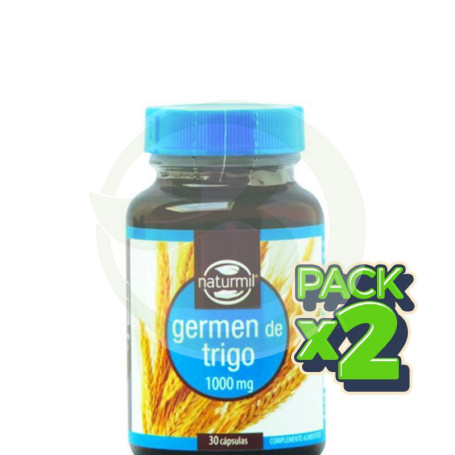 Pack 2x Germen de Trigo 1000Mg. 30 Cápsulas Naturmil