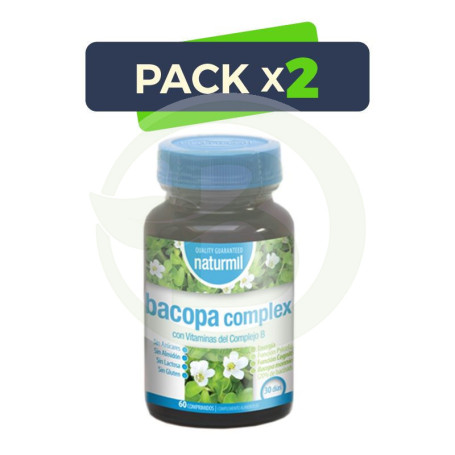Pack 2x Bacopa Complex 60 Comprimidos Naturmil