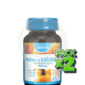 Pack 2x Calabaza (Pepitas) 1000Mg 90 Perlas Naturmil