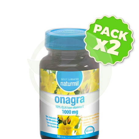 Pack 2x Onagra 1000Mg 90 Perlas Naturmil