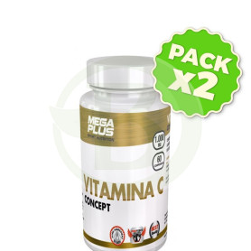 Pack 2x Vitamina C Concept 60 Comprimidos Megaplus