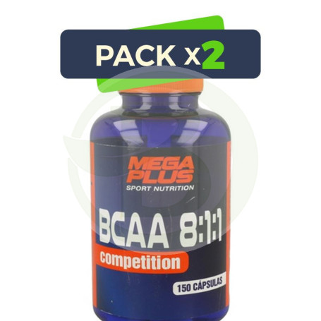 Pack 2x Bcaa 8:1:1 Competiton 150 Cápsulas Megaplus