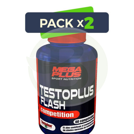Pack 2x Testoplus Flash 60 Comprimidos Megaplus
