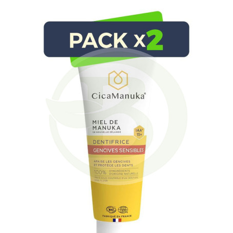 Pack 2x Pasta Dental Encías Sensibles 75Ml Cicamanuka