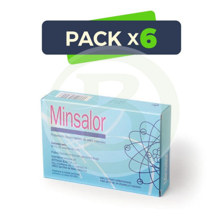 Pack 6x Minsalor 20 Ampollas Artesanía Agrícola