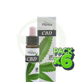 Pack 6x Cbd 5% Gotas 500Mg 10 Ml Plantis