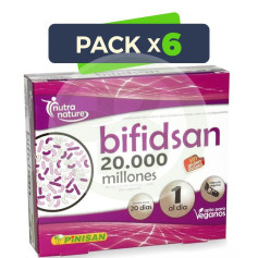 Pack 6x Bifidsan 20000 Milioni 20 Capsule Veg. Pinisan