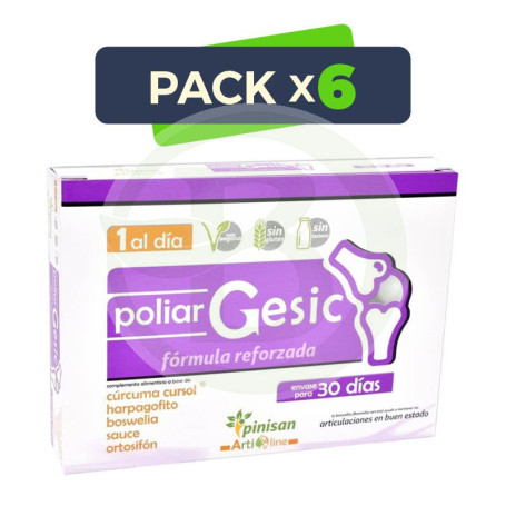Pack 6x Poliar Gesic 30 Cápsulas Pinisan