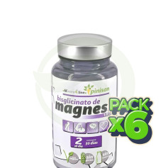 Pack 6x Bisglicinate Di Magnesio 60 Compresse Pinisan