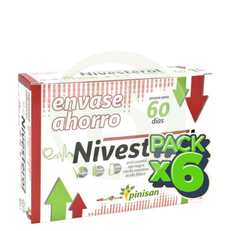 Pack 6x Nivesterol Nature 60 Cápsulas Pinisan