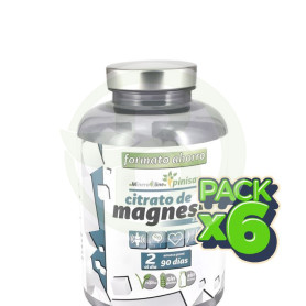 Pack 6x Citrato De Magnesio 180 Comprimidos Pinisan