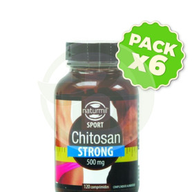 Pack 6x Chitosan Slim 120 Comprimidos 500Mg. Naturmil Sport
