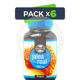 Pack 6x Jalea Real 1000Mg. 60 Cápsulas Naturmil