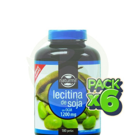 Pack 6x Lecitina de Soja 1200Mg. 180 Perlas Naturmil