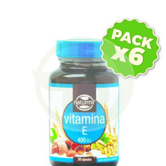Pack 6x Vitamina E 400 U.I. 30 Capsule Naturmil