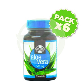 Pack 6x Aloe Vera 500Mg. 90 Comprimidos Naturmil