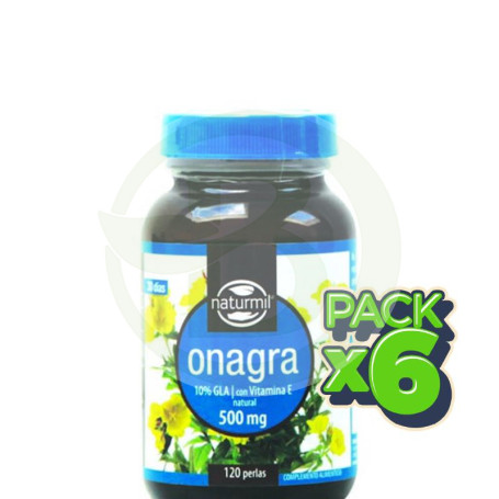 Pack 6x Onagra 500Mg. 120 Perlas Naturmil