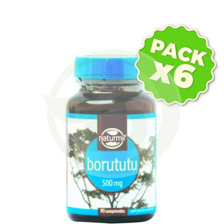 Pack 6x BORUTUTU 500 MG 90 COMP NATURMIL