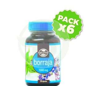 Pack 6x Borraja 1000Mg. 30 Perlas Naturmil