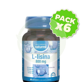 Pack 6x L-Lisina 800Mg 60 Comprimidos Naturmil