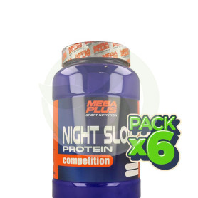 Pack 6x Night Slow Protein Competition Chocolate-Leche 1Kg. Megaplus