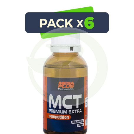 Pack 6x Mct Liquid Mega Plus 500Ml. Megaplus