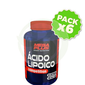 Pack 6x Acido Lipoico Competition 60 Cápsulas Megaplus