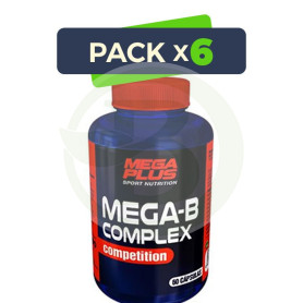 Pack 6x Mega-B Complex 60 Cápsulas Megaplus