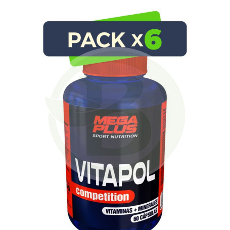 Pack 6x Vitapol Competition 60 Cápsulas Megaplus
