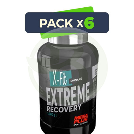 Pack 6x Extreme Recovery Xfit Choco 1Kg. Megaplus