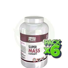 Pack 6x Super Mass Concept Fresa 3Kg. Megaplus