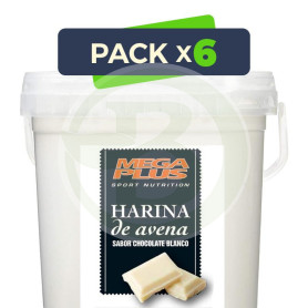 Pack 6x Harina De Avena Choco Blanco 2Kg. Megaplus