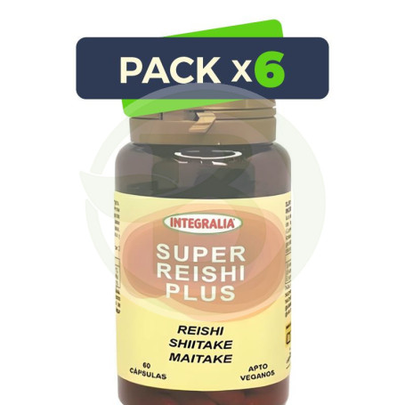 Pack 6x Super Reishi Plus 60 Capsulas Integralia