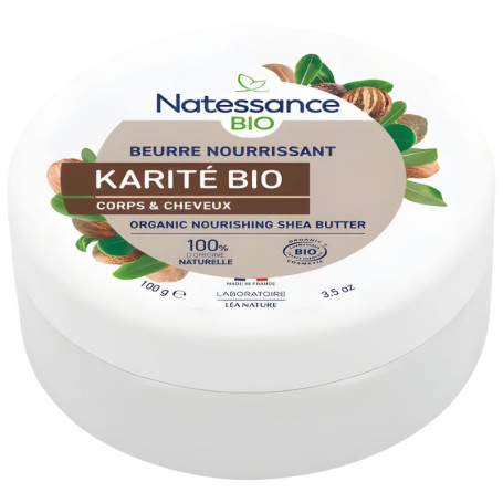 Burro di Karité Corpo e Capelli 100G Natessance