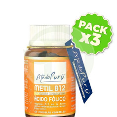 Pack 3x Metil B12 + Acido Folico 60 Capsule Estado Puro