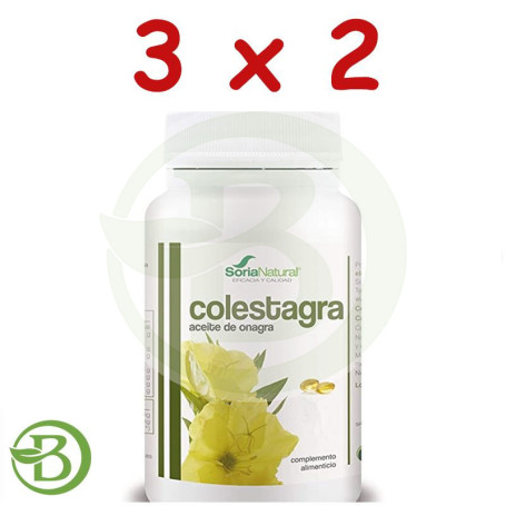 Pack 3x2 Aceite de Onagra 250 Perlas Soria Natural