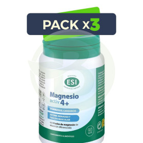 Pack 3x Magnesio Activ 4+ 90 Tabletas Esi
