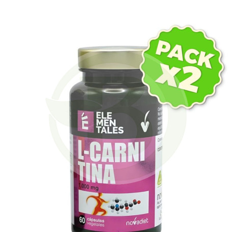Pack 2x L-Carnitina 60 Capsulas Novadiet